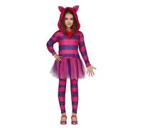 Déguisement Chat Violet Fille - Animaux - Polyester - Costume Miaou 7-9 ans