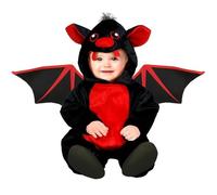 DÉGUISEMENT CHAUVE-SOURIS COMBI AILES ROUGE BÉBÉ 12-18 mois