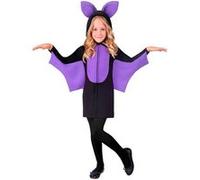 W WIDMANN MILANO Party Fashion - Costume enfant chauve-souris, robe à capuche, déguisement animal, déguisement pour Halloween, carnaval