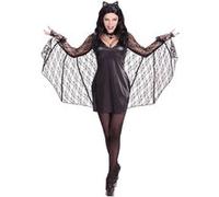 Widmann Déguisement Batwoman 01503 Femme avec ailes Multicolore Taille L (40/42)