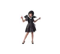 déguisement chauve-souris paillettes fille - 5/6 ans - noir - ptitclown 22048