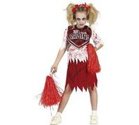 déguisement cheerleader ensanglantée fille - 7/9 ans - rouge - guirca 77635 Rouge G