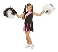 Widmann Déguisement Cheerleader – Robe Rose et Noir – 5-7 ans