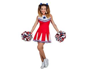 Déguisement Cheerleader Usa Holly Ado Rouge, Bordeaux