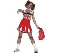 déguisement cheerleader usa zombie ado - 14/16 ans - blanc - générique 77925 Blanc G