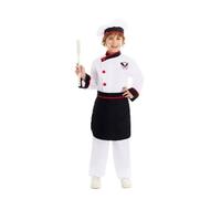 Déguisement - Chef cuisinier - Enfant 10-12 ans - Blanc - Comprend chemise, chapeau, tablier 10-12 ans
