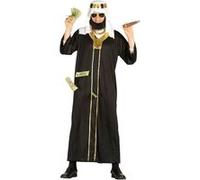 déguisement cheikh arabe moyen-orient homme - l - noir - guirca 80830 Noir G