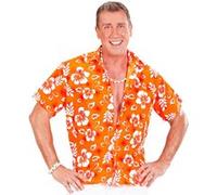 W WIDMANN MILANO Party Fashion - Chemise hawaïenne homme, chemise à fleurs, beach party, déguisements de carnaval