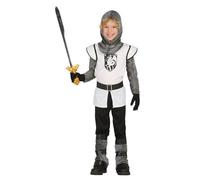 DÉGUISEMENT CHEVALIER BLANC ENFANT - PANTALON NOIR 3-4 ans
