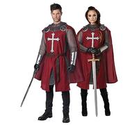 California Costumes Costume de chevalier pour adulte (rouge), S/M - Bordeaux