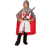Déguisement Chevalier Médiéval Templier pour garçon - Multicolore - A partir de 3 ans - Extérieur 7-9 ans