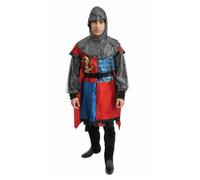 Déguisement chevalier - PTIT CLOWN - Déguisement Chevalier Adulte - Polyester - Capuche tunique ceinture - Léger et confortable S/M