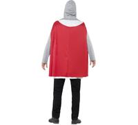 Smiffy's Costume de Chevalier Économie Blanc – Haut, cape, ceinture, capuchon Halloween