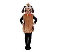 Déguisement chien enfant - PtitClown - Marron et blanc - Mixte - Facile à porter 5-6 ans
