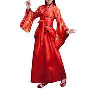 Deguisement Chinoise Fille, Chine Enfants National Style Chinois Scène Théâtre Jouer à L'opéra Cosplay Spectacle Traditionnel Folle Robe Filles Manches Longues