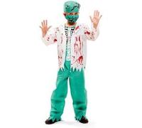 Déguisement Chirurgien Sanglant Enfant 3/4 Ans Vert 201856 Unimasa 3/4 ANS - Coloris : Vert - 201856 Unimasa Vert G