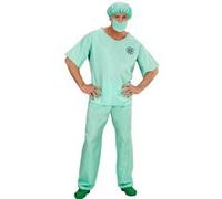 déguisement chirurgien urgentiste homme - s - vert - widmann 00461 Vert
