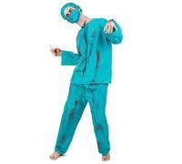 Déguisement chirurgien zombie Halloween adulte - L L