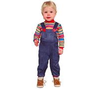 Fiestas Guirca Costume de poupée assassine Halloween pour enfant 2-3 ans