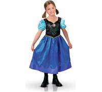 Déguisement Classique Anna - La Reine des Neiges - RUBIES - 3 tailles - Fille - Bleu et noir 5-6 ans