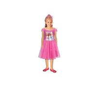 RUBIE'S Barbie Officiel -Déguisement Classique Barbie Princesse pour Enfants - Taille 7-8 ans -Robe Tutu Rose avec Top Imprimé Barbie - Costume pour Halloween, Carnaval, Noël