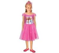RUBIE'S Barbie Officiel -Déguisement Classique Barbie Princesse pour Enfants - Taille 7-8 ans -Robe Tutu Rose avec Top Imprimé Barbie - Costume pour Halloween, Carnaval, Noël
