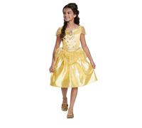 Disney Officiel Classic Robe Belle et la Bête Déguisement Princesse Fille - Fabrique avec un matériau très doux - Noël Halloween Carnaval Deguisement Princesse Fille Enfant