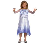 Déguisement Classique Blanc Elsa La Reine Des Neiges 2 Fille - Taille: 5 - 6 Ans (109 - 126 Cm)) Bleu