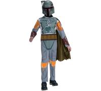 Déguisement classique Boba Fett pour enfant - RUBIES - Star Wars - Gris - Extérieur 5/6 ans