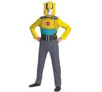 Transformers - Licence Officiel - Déguisement Transformers pour enfant Bumble Bee - Matériaux Durable de Qualite - Jaune - Taille M (7-8 ans) - Cadeau Magique - Dès 3 ans