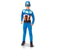 Déguisement Classique Captain America Garçon - Taille: 3 À 4 Ans (90 À 104 Cm) Multicolore