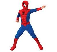 RUBIES - Marvel Officiel - Déguisement Enfant Classique Spider-Man - Taille 3-4 ans - Costume Complet Combinaison avec Masque et Couvre-Chaussures. Idée Cadeau Carnaval, Halloween, Anniversaire
