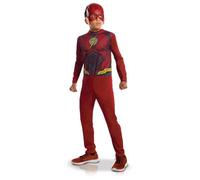 RUBIES - DC officiel - FLASH - Déguisement pour enfants entrée de gamme Flash Justice League- Taille 3-4 ans. Costume officiel avec combinaison et masque en PVC