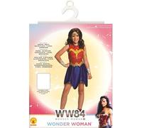 Rubie's Déguisement Wonder Woman – Robe, ceinture & cape amovible – Taille 11-14 ans