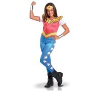 Déguisement Classique Wonder Woman Superhero Girl - RUBIES - Personnage Fiction - Fille - Bleu - Polyester 7/8 ans