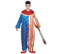 DÉGUISEMENT CLOWN AMÉRICAIN ADOLESCENT 14/16 ANS Rouge Bordeaux 14-16 ans