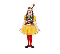 W WIDMANN MILANO Party Fashion - costume enfant clown, robe avec tutu, mini chapeau, cirque, carnaval