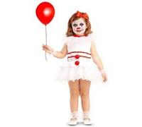 déguisement clown effrayant bébé - 18/24 mois - blanc - unimasa 208193 Blanc G