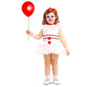 déguisement clown effrayant bébé - 18/24 mois - blanc - unimasa 208193 Blanc G
