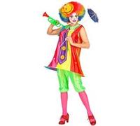déguisement clown flashy femme - m - multicolore - widmann 01572 Multicolore
