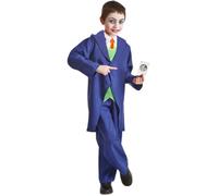 Déguisement Clown FouFou enfant - EL REY DEL CARNAVAL - Licence Batman - Bleu - Multicolore - 3 ans 9 ans