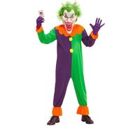 Déguisement Clown Joker enfant - WIDMANN - Noir - Carnaval, Halloween 11 ans