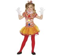 FIESTAS GUIRCA Déguisement Clown Costume Enfant Fille Taille 3-4 ans
