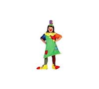 déguisement clown pour fille - 5/6 ans - multicolore - générique 6748