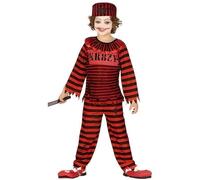 Déguisement Clown Psycho Enfant - NO NAME - Clown - Polyester - Rouge - Garçon - 10 ans 5-6 ans