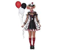 California Costumes 01435XL Costume de clown torsadé pour femme adulte, taille personnage, noir, XL