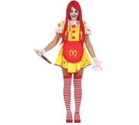 Déguisement Clown Ronald Ensanglanté Femme Jaune