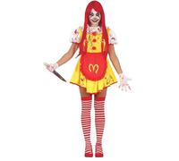 FIESTAS GUIRCA Déguisement Miss Mckiller Femme - Costume Clown Tueur Jaune - Costumes Halloween pour Femme Taille XL