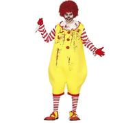 DÉGUISEMENT CLOWN SANGUINAIRE BURGER RONALD HOMME L Jaune L