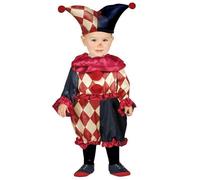 FIESTAS GUIRCA Déguisement d'Arlequin Charmant pour Bébé Garçon - Déguisement d'Halloween de Clown de Cirque pour Bébé 12-18 Mois